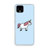 Eenhoorn: Pixel 4 Transparant Hoesje