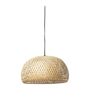 Hanglamp gevlochten - naturel - ø38x20 cm