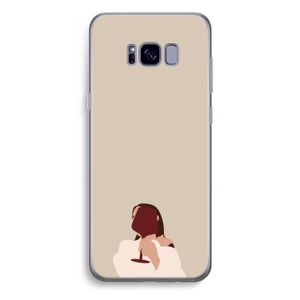 I drink wine: Samsung Galaxy S8 Plus Transparant Hoesje