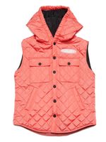 DSQUARED2 KIDS gilet matelassée à capuche - Rose