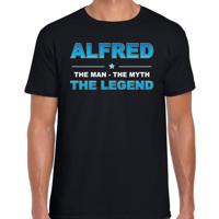 Alfred Voornaam cadeau - The man, The myth the legend - zwart - voor heren - verjaardag