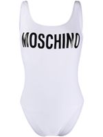 Moschino maillot de bain à logo imprimé - Blanc - thumbnail