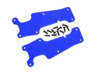 Traxxas - Suspension arm covers, blue, front (left and right)/ 2.5x8 CCS (12) (TRX-9633X) - thumbnail