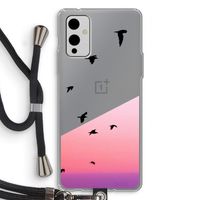 Fly away: OnePlus 9 Transparant Hoesje met koord