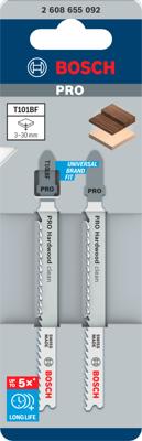 Bosch Accessoires PRO Hardwood clean T101BF decoupeerzaagblad | 100 mm | 2-delig - 2608655092