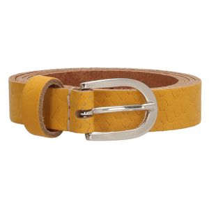 Old West Riem 2 cm Okergeel Croco