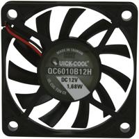 QuickCool QC6010B12H Axiaalventilator 12 V/DC 25.74 m³/h (l x b x h) 60 x 60 x 10 mm - thumbnail