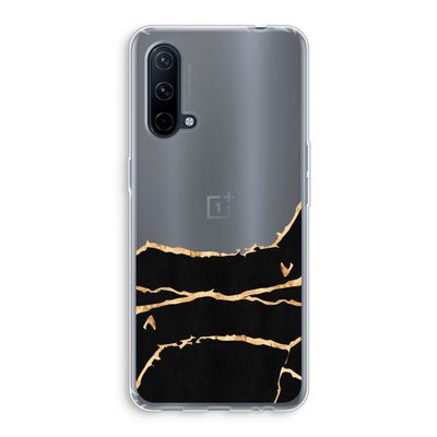 Gouden marmer: OnePlus Nord CE 5G Transparant Hoesje