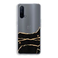 Gouden marmer: OnePlus Nord CE 5G Transparant Hoesje