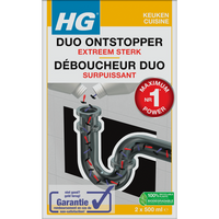 HG Afvoer Duo Ontstopper Extreem Sterk 2 x 500ML bij Jumbo - thumbnail