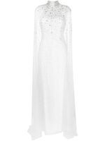 Jenny Packham robe longue Ingrid à ornements en cristal - Blanc - thumbnail