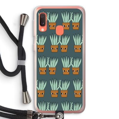 Sansevieria: Samsung Galaxy A20e Transparant Hoesje met koord