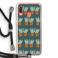 Sansevieria: Samsung Galaxy A20e Transparant Hoesje met koord Sansevieria: Samsung Galaxy A20e Transparant Hoesje met koord