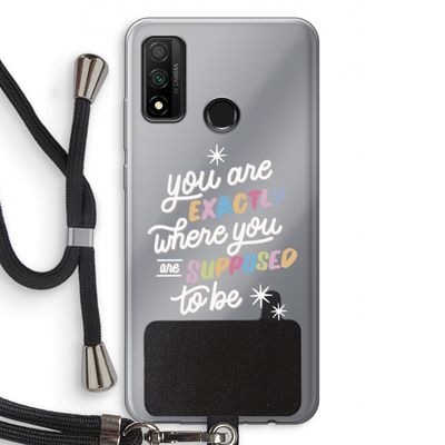 Right Place: Huawei P Smart (2020) Transparant Hoesje met koord