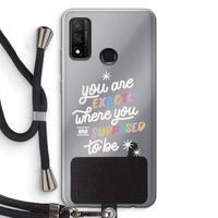 Right Place: Huawei P Smart (2020) Transparant Hoesje met koord