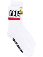 GCDS chaussettes à broderies - Blanc - thumbnail