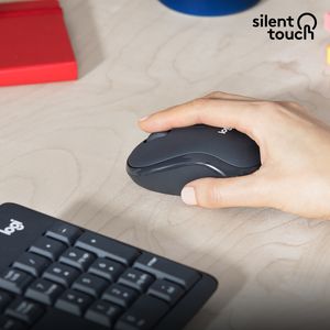 Logitech MK295 Silent Wireless Combo toetsenbord Inclusief muis USB QWERTY Engels Grafiet