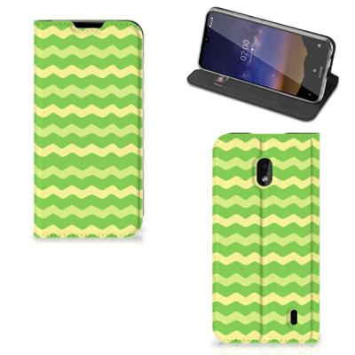 Nokia 2.2 | Hoesje met Magneet | Waves Green