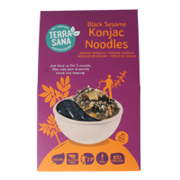 Konjak noodles zwarte sesam bio 250 Gram