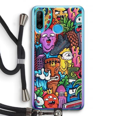 Vexx Mixtape: Huawei P30 Lite Transparant Hoesje met koord