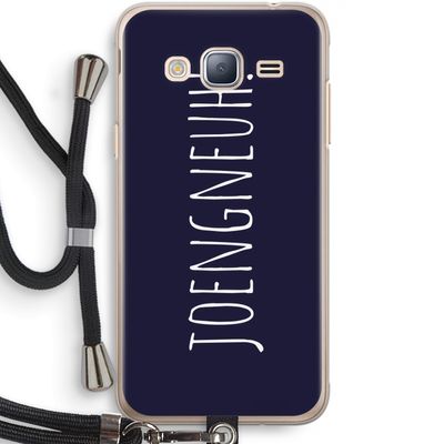 Joengneuh!: Samsung Galaxy J3 (2016) Transparant Hoesje met koord