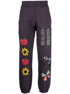 Awake NY pantalon de jogging à imprimé graphique - Violet