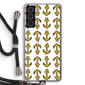 Musketon Anchor: Samsung Galaxy S21 FE Transparant Hoesje met koord
