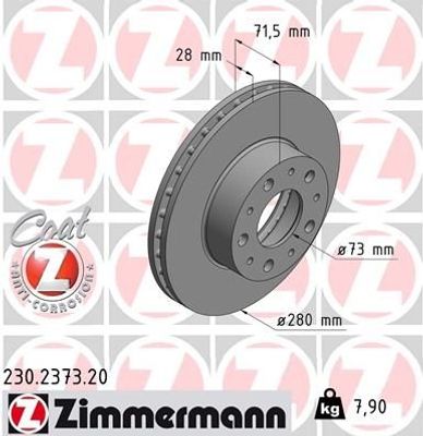 Remschijf Coat Z 230237320