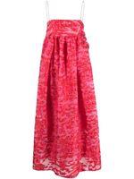 Cecilie Bahnsen robe mi-longue Vilma - Rouge