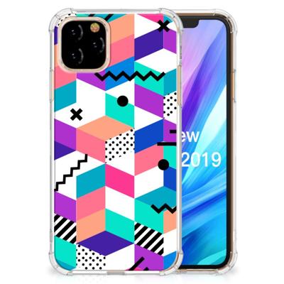 Apple iPhone 11 Pro Shockproof Case Blokken Kleurrijk Apple iPhone 11 Pro Shockproof Case Blokken Kleurrijk