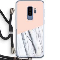 A touch of peach: Samsung Galaxy S9 Plus Transparant Hoesje met koord