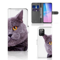 Samsung S10 Lite Telefoonhoesje met Pasjes Kat