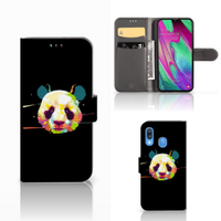 Samsung Galaxy A40 Leuk Hoesje Panda Color - thumbnail