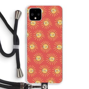 Zon: Pixel 4 XL Transparant Hoesje met koord