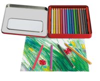 Faber Castell FC-110916 Kleurpotlood Jumbo GRIP Etui Met 16 Stuks Assorti