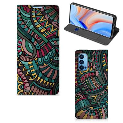 OPPO Reno4 Pro 5G | Hoesje met Magneet | Aztec