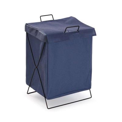 Wasmand Versa Blauw Polyester Metaal Polyethyleen 35 X 48 X 30 CM