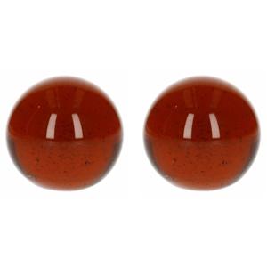 Knikkers XXl formaat - Set van 2x stuks - koper - dia 6 cm - Bonken - Mega grote knikkers speelgoed