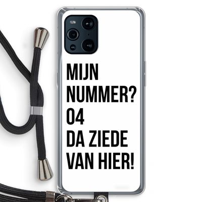 Da ziede van hier: Oppo Find X3 Transparant Hoesje met koord