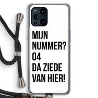 Da ziede van hier: Oppo Find X3 Transparant Hoesje met koord
