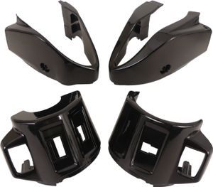 Edge Coverset voor stuurschakelaar links + rechts - vespa primavera /sprint - glanzend zwart