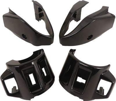 Edge Coverset voor stuurschakelaar links + rechts - vespa primavera /sprint - glanzend zwart