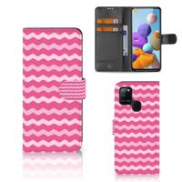 Samsung Galaxy A21s | Telefoon Hoesje | Waves Pink