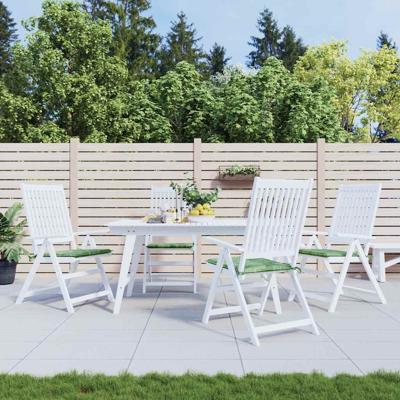 VidaXL Stoelkussens 4 st bladpatroon 40x40x4 cm stof
