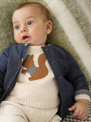 Hemd babypakje in denim stone