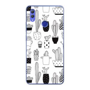 Cactusmotief: Honor Note 10 Transparant Hoesje