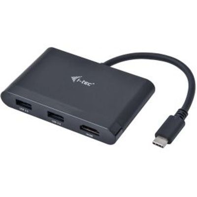 I-tec C31DTPDHDMI USB 3.0 (3.1 Gen 1) Type-C 5000Mbit/s Zwart hub & concentrator