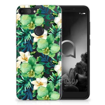 Alcatel 1S (2019) | TPU Case | Orchidee Groen Alcatel 1S (2019) | TPU Case | Orchidee Groen