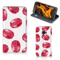 Samsung Galaxy Xcover 4s | Flip Style Cover | Pink Macarons