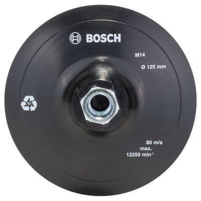 Bosch Accessoires Rubber schuurplateau voor haakse slijpmachines, klithechtsysteem | 125mm - 2609256272